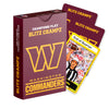 Blitz Champz Washington Commanders - Officially Licensed NFL Playing Cards & Commanders Gifts for Men & Women, Fun Travel Card G
