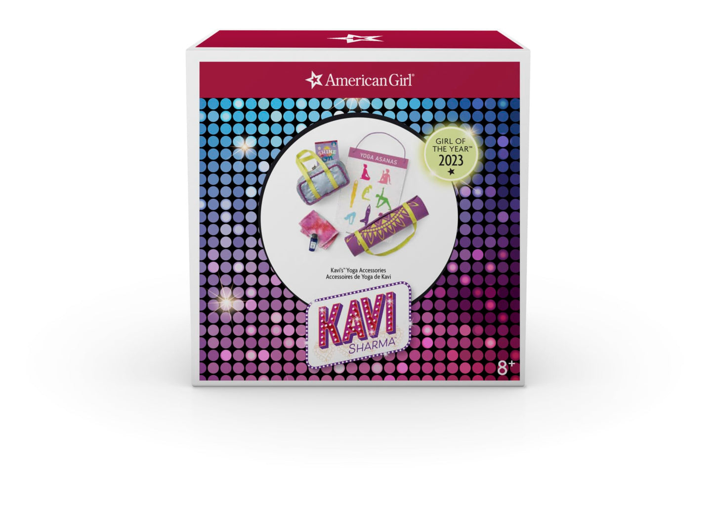 American Girl Girl Of The Year Kavi Sharma 18-Inch Doll Yoga Accessories Featuring 6 Pieces For Ages 8+