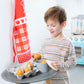 New Classic Toys Wooden Pretend Play Toy for Kids Six Wooden Eggs Cooking Simulation Educational Toys and Color Perception Toy f