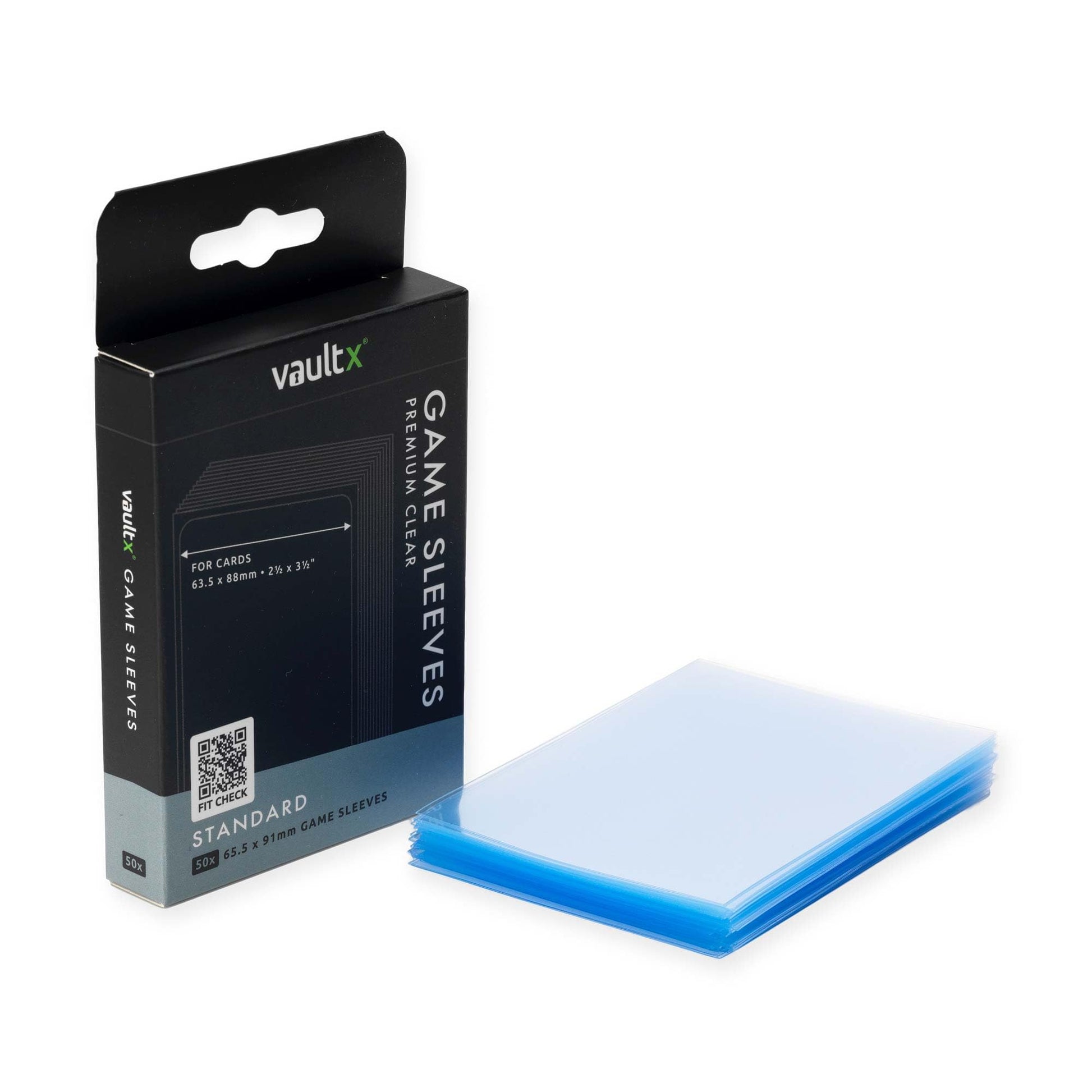 Vault X Standard Board Game Sleeves 63X88Mm Compatible With Standard-Sized Board Game Cards And Trading Cards - Clear Premium Qu