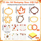 Vertintong 25 Sets Thanksgiving Crafts Fall Tissue Paper DIY Crafts for Thanksgiving Activities Autumn Games Maple Turkey Pumpki