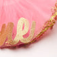 Mud Pie Baby Girls Glitter Party Hat Headband And Tutu Set Special Occasion Dress, Pink,Gold, 0-18 Months Us