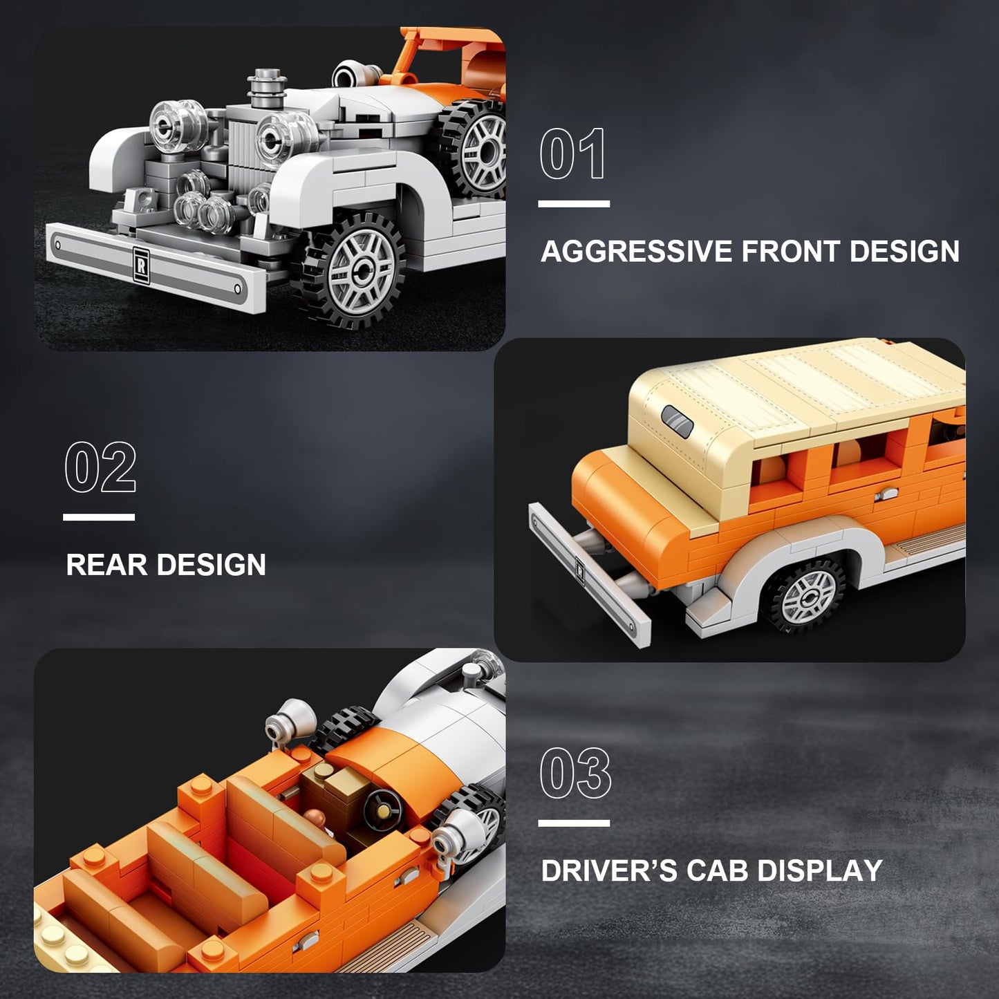 High Godo Race Car Models Building Blocks For Adults,Rolls Royce Phantom Classic Cars Toy For Boys Age 8-12,Birthday Gifts Ideas