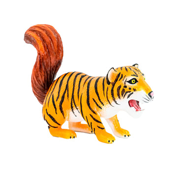 Randimals Tiger With Squirrel Tail Figurine Toy 5”, Premium Hard Rubber Animal Action Figure Toy, Hybrid Friend Encourages Adventure & Imagination