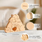 Customizedbee Wooden Dog Family Puzzle, Personalized Puzzles With 2-5 Names, Father'S Day Mother'S Day Birthday Gifts For Toddle