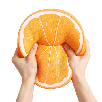 Anboor 10 Inches Squishies Orange Jumbo Kawaii Soft Slow Rising Scented Big Fruit Squishies Stress Relief Kid Toys Decoration Pr