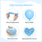 Fotiomrg 110Pcs Light Blue Balloon Garland Arch Kit, 18 12 10 5 Inch Light Blue Latex Balloons Different Sizes Pack For Birthday