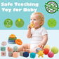 Montessori Toys Soft Stacking Building Blocks Rings Balls Sets 3 In 1 Baby Toys Bundle For Babies 6-12 Months Sensory Toys For Toddlers 1-3 Teething Bath Toys For Infants Learning Toy