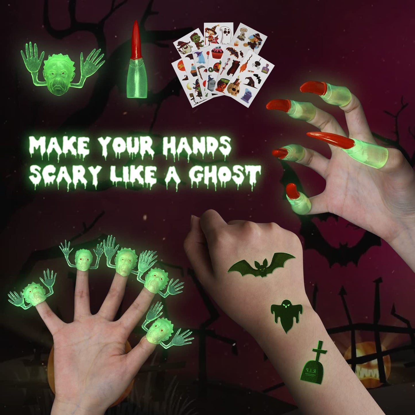 TOY Life 140PCS Halloween Party Favors Halloween Toys for Kids Halloween Goodie Bag Stuffers Fillers Halloween Treat Non Candy G