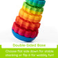 Fat Brain Toys SpinAgain - Multi Color Stacking & Spinning Toy for Toddlers, Model FA110-1, Made from Durable ABS Plastic