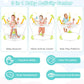 HONEY JOY Baby Bouncer Activity Center - 360° Rotary Seat, 3 Heights, Yellow, Music & Lights, Developmental Toys for Infants