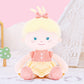 Onetoo Soft Baby Doll For Girls Plush Rag Doll Sleeping Cuddle Buddy Doll First Baby Doll Wear Yellow Dress 14'