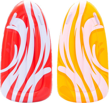JOYIN 2 Pack Inflatable Body Boards for Water Slides, Body Board for Slip Slide, Swimming Pool Floating Learn to Swim, Summer Wa