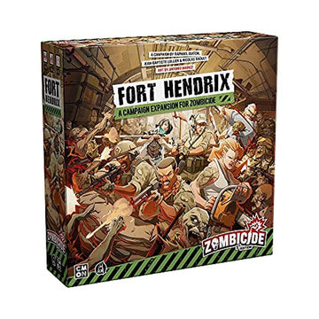 Zombicide 2Nd Edition Fort Hendrix Board Game Expansion - Military Base Mystery & New Challenges! Cooperative Tabletop Miniature