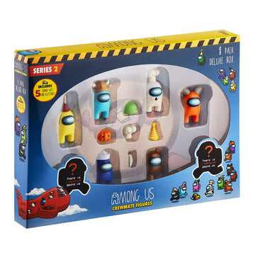 Crewmate Figures | 8 Collectibles In 1 Box | Merch Incl. The Peeled And The Clogged | 2 Hidden Impostors | Mini Toys With 5 Addl