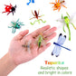 Tuparka 49 Pcs Plastic Insect Figure Toys Assorted,Lifelike Insects Model Gag Toys For Children Favors School Educational, Party