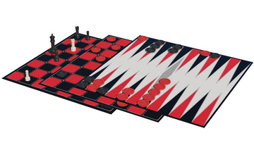Classic Games - Chess/Checkers/Backgammon - Versatile Set Of 2 Player Strategy Games By Goliath