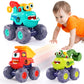 OCATO Monster Truck Toys for 1 2 3 Year Old Boy Birthday Gift, Construction Toys Pull Back Cars for Toddlers 1-3, Baby Boy Toys