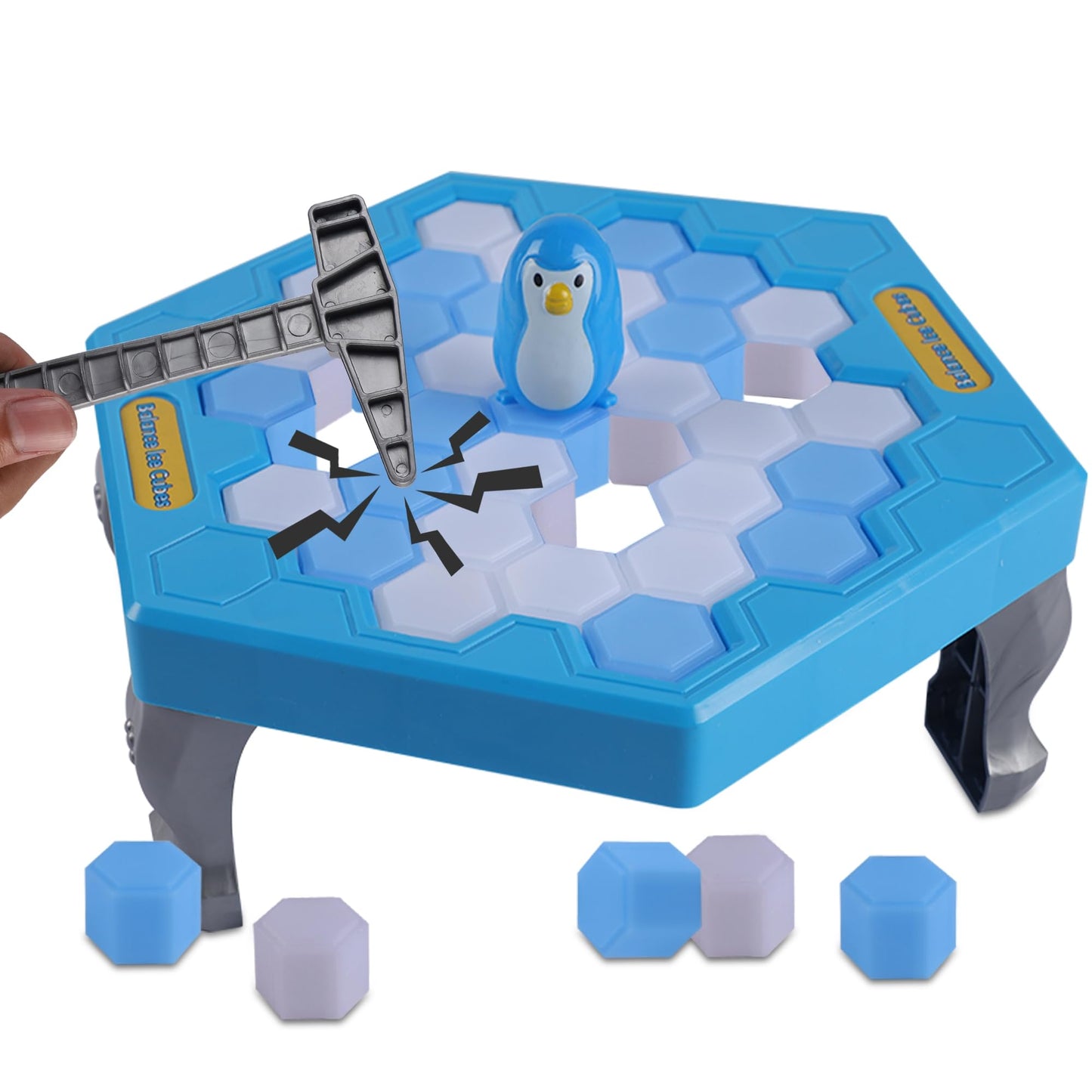 Dr.Dudu Save Penguin Break Ice Board Game For Kids 4-8, Ice Breaker Save Penguin On Ice Family Funny Table Game, Ice Block Breaking Penguin Trap Game Puzzle Toy Children'S Day Gifts