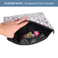 TIASUSAN American Mahjong Empty Bag - White Printed Mahjong Tile Bag (13x7 Inches,Only Case)