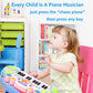 Cozybuy Pink Toddler Piano Toy - 24 Keys Multifunctional Baby Keyboard for 1-6 Years Old Kids - Perfect Birthday Gift for Boys and Girls