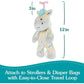 Gund Baby Safari Friends Zebra Pull-Down Musical Plush, Travel Friendly Sensory Toy With Stroller Loop For Ages 0 And Up, Rainbo