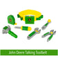 John Deere Deluxe Talking Toolbelt - 7-Piece Tool Set - Interactive Building Toys - Preschool Toys Ages 2 Years and Up - 7 Count
