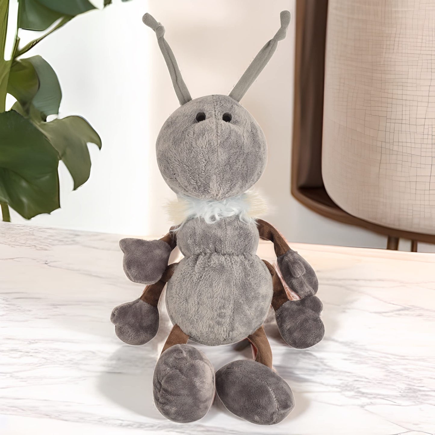 BOHS Plush Ant Toy - 15-inch Soft Gray Stuffed Insect - Ideal Gift for Kids - Model AS1228