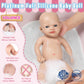 Vollence 16 Inch Lifelike Full Body Silicone Baby Doll Girl Mouth Open Anatomically Correct Newborn Baby Doll With Feeding Kit & Gift Box - Girl
