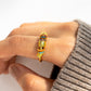 Storyjewellery Fidget Rings For Women, Anxiety Ring For Women, Gold Plated Spinner Ring Anxiety Spinning Stress Relieving Ring F