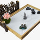 Artcome Japanese Zen Sand Garden For Desk With Rake, Stand, Rocks And Mini Furnishing Articles - Office Table Accessories, Mini