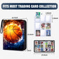 HESPLUS Basketball Card Binder - 900 Pockets, PU Material, Starry Basketball Design, Model HPEV158-BASKETBALL-900