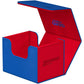 Ultimate Guard Sidewinder Synergy 100+, Deck Box For 100 Double-Sleeved Tcg Cards, Blue/Red, Magnetic Closure & Microfiber Inner Lining