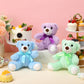 Foilswirl Plush Stuffed Animals Cute 9.84 ' ' Cuddly Toys Soft Plushies With Bowtie Macaron Color For Party Basket Stuffers Moth