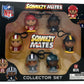 Party Animal Squeezymates NFL 2025 Series 7 Collector Box Set, 6 Figures, 2 1/2 Inch Tall, Team Colors