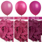 Partywoo Magenta Balloons, 85 Pcs Hot Pink Balloons Different Sizes Pack Of 18 Inch 12 Inch 10 Inch 5 Inch Dark Pink Balloons For Balloon Garland Balloon Arch As Birthday Party Decorations, Pink-Y12