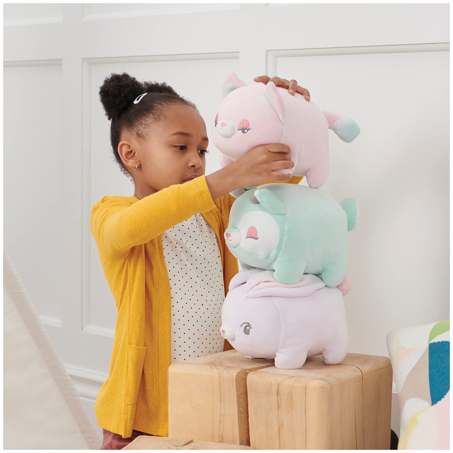 Gund Glow Bops Doebop Deer Stuffed Animal, Touch Activated Glow In The Dark Led Plush Toy, 8