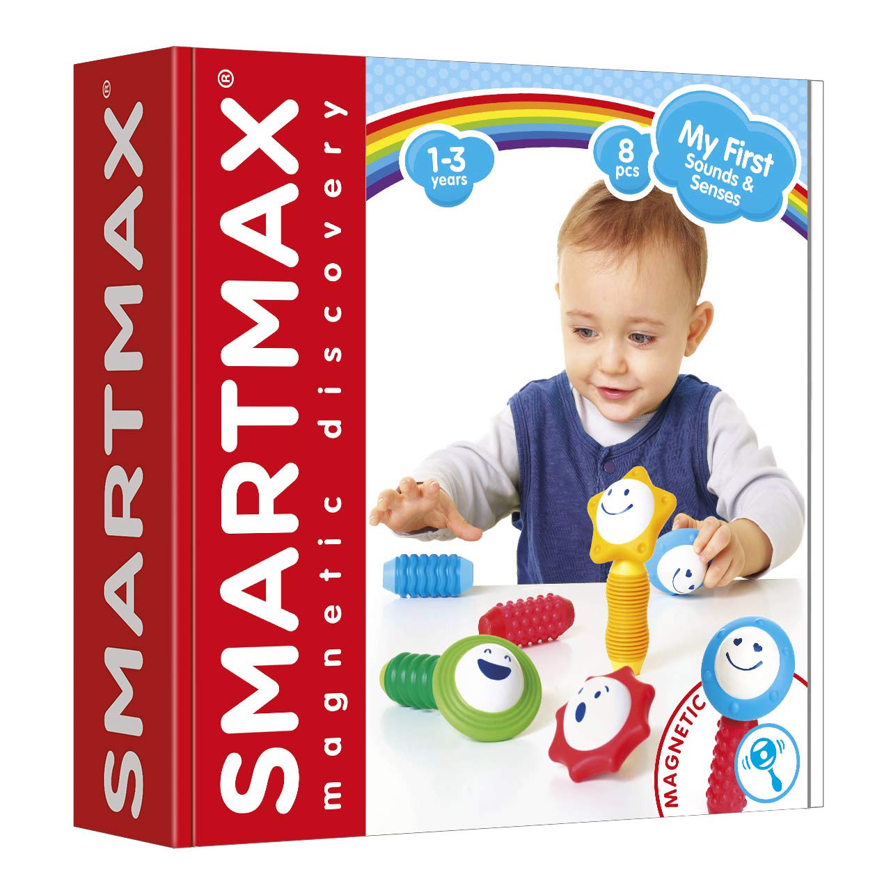 Smartmax My First Sounds & Senses Magnetic Discovery Building Kit For Ages 1+
