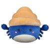Squishmallows Original 12-Inch Plush Hermit Crab - Navy and Tan, Model SQCR06884, Soft Polyester Material
