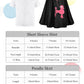 Silicherry 1950S Kids Poodle Skirt 50S Sock Hop Costume With Shirt Scarf Headband Earrings Glasses Socks(4-6 Years,Black)