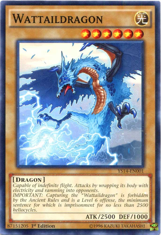 Yu-Gi-Oh! - Wattaildragon (Ys14-En001) - Super Starter - Space-Time Showdown - 1St Edition - Common