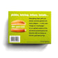 The Imagineering Company Multicolor Food Card Game - Things On A Hamburger | Small Cardstock | 2-6 Players | 36+ Cards