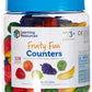 Learning Resources Fruity Fun Counters - Educational Toy, Set of 108, Medium Size, Multicolor, Rubber, Model LER0177
