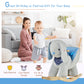 Qaba Kids Ride-On Rocking Horse Toy Bunny Rocker With Fun Play Music & Soft Plush Fabric For Children 18-36 Months