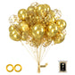 Owill 100Pcs Balloons Glitter Metallic Gold Confetti 12 Inches Gold Latex Balloons, Glitter Gold Confetti Balloons For Birthday
