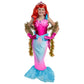 Spooktacular Creations Halloween Mermaid Costume for Girls, Magenta Little Mermaid Dress, Princess Dress Up for Girls 4-6 Toddle