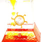 Az Trading & Import Tg02-Yellow Liquid Motion Bubbler, Multicolor