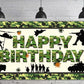 6 X 3.6Ft Camouflage Happy Birthday Banner Camouflage Birthday Party Backdrop Army Solider Military Camo Birthday Party Decorati