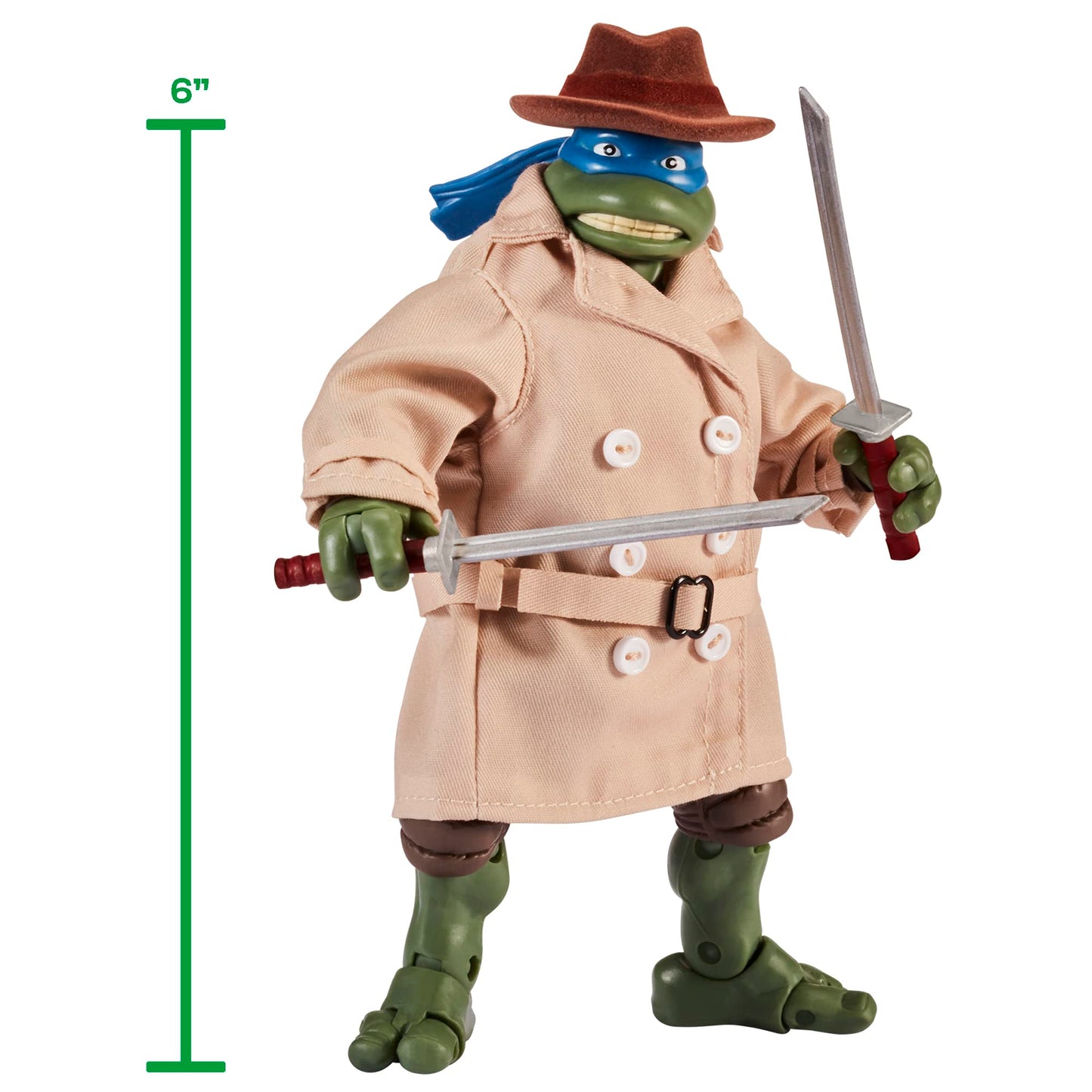 Teenage Mutant Ninja Turtles 6" Leonardo in Disguise Action Figure - Multi Color, Plastic, Model 81161 by Playmates Toys