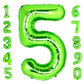 40 Inch Giant Light Green Number 5 Balloon 5Th Birthday Balloon Green 5 Birthday Balloon 5Th Birthday Decors Girls 5 Balloon Num